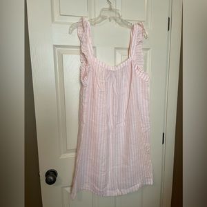 Vineyard Vines pink and white striped sundress